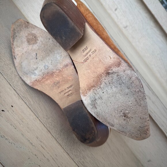 rag & bone Westin Pointed-Toe Suede Low-Heel Booties 38.5 - Picture 12 of 13